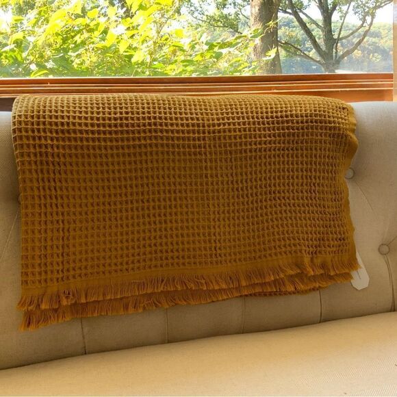 Turkish Aegean Cotton Blanket,Pre washed,Mashing washable,Mustard
50 x 72, NWT - Picture 3 of 10